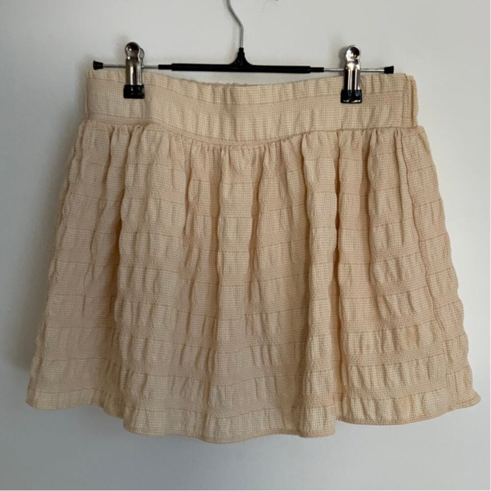 Zara‎ Ivory Checkered Skort size small